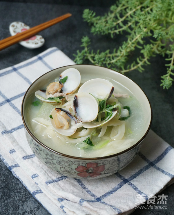 父亲的味道—蛤蜊肉丝青菜手擀面