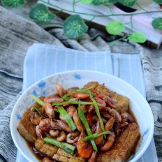 河虾焖豆腐