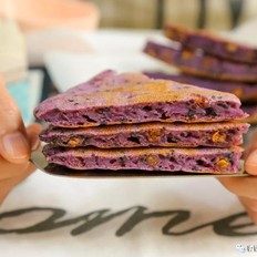 紫薯黑芝麻软饼  宝宝辅食食谱
