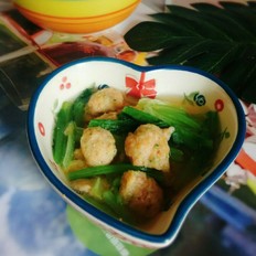 蔬菜虾丸汤