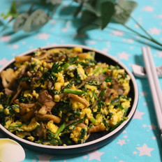 蘑菇韭菜炒鸡蛋