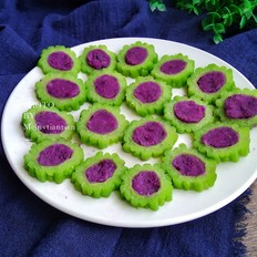 苦瓜紫薯凉糕