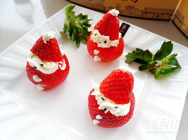 奶油草莓成品图